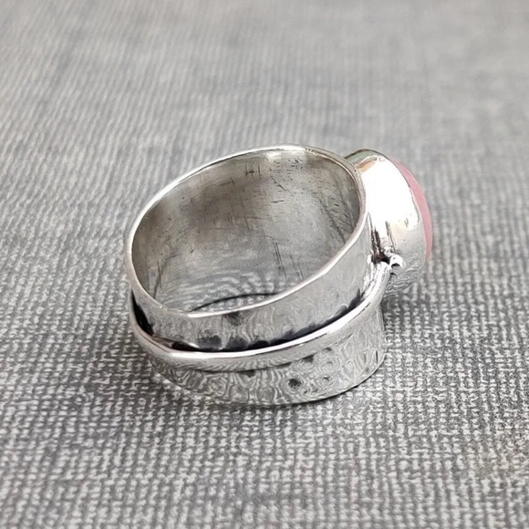 Sterling silver with Pink Opal - Picture 3 of 9